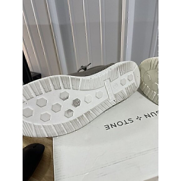 Sun + Stone Brian Casual Slip On Shoes Mens Taupe Grey Canvas Comfort NWB 11.5 - Picture 6 of 7